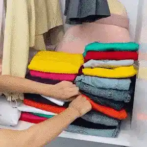 Clothes organizer in use