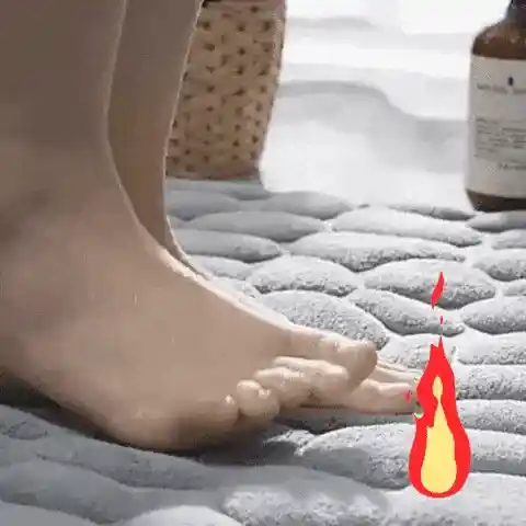 Super Absorbent Floor Mat in action