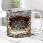 3D Bookshelf Mug - Image 4