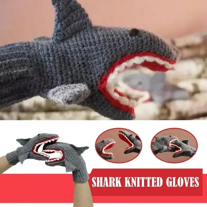 Cartoon Shark Gloves