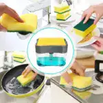 Liquid Soap Dispenser & sponge holder (With Free Sponge) - Image 6