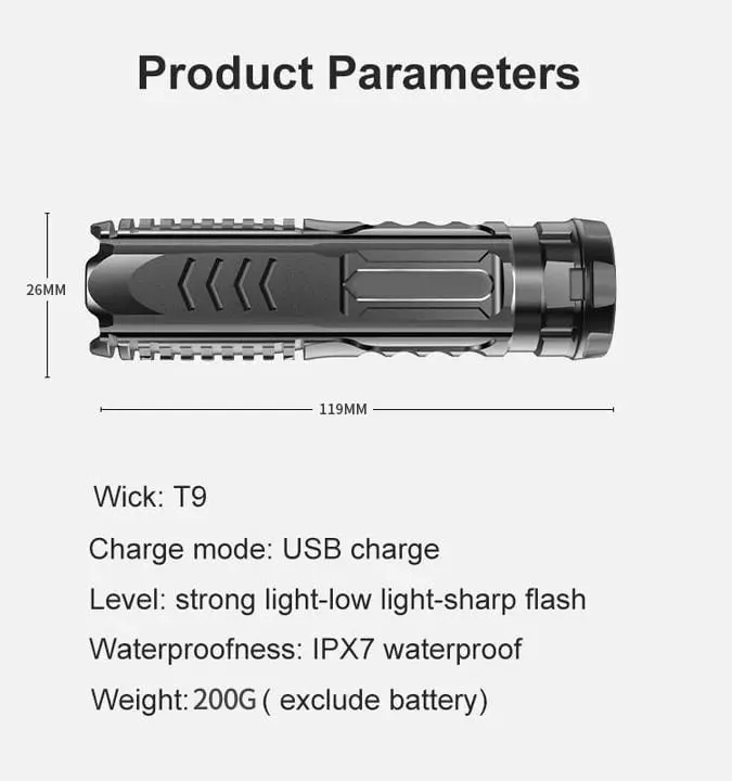 Rechargeable Flashlight Image 12