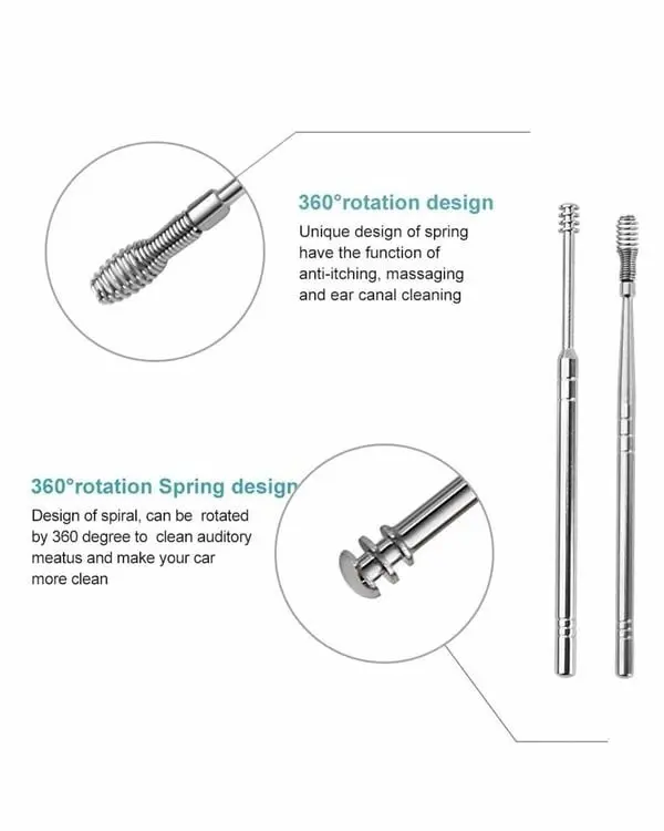 Stainless steel ear picks