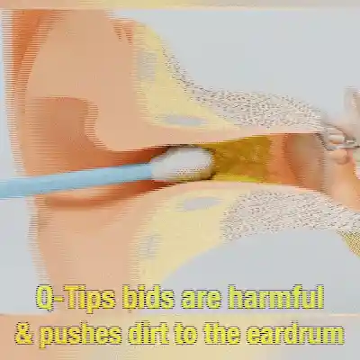 Ear cleaning tool in use