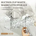 Light Luxury Style Glacier Pattern Suction Cup Shelf