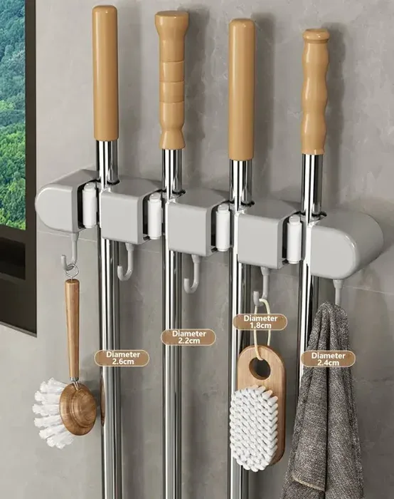 Quick-lock mop frame