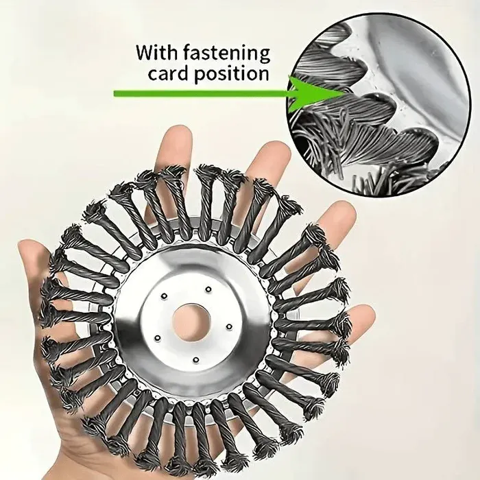 Close-up of trimmer blades