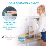 Liquid Soap Dispenser & sponge holder (With Free Sponge) - Image 3