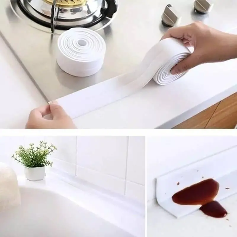 Caulk Tape in Use