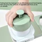 6In1 Stainless Steel Multifunctional Safe Fruit Vegetable Slicer Cutter - Image 5