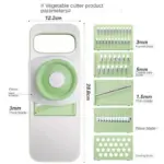 6In1 Stainless Steel Multifunctional Safe Fruit Vegetable Slicer Cutter - Image 10
