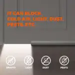 Waterproof Noise & Pest Blocking Door Bottom Seal Strip
