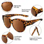 New Oversized Cat Eye Sunglasses Polarized UV400 Protection