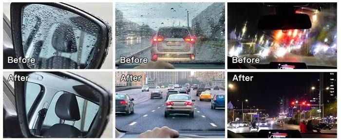 Oil-Free Car Glass Brush in action