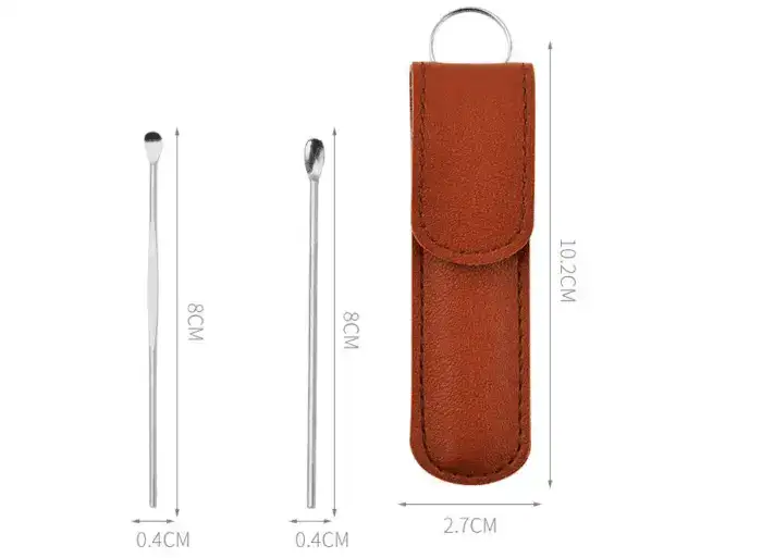 Earwax removal kit measurements.