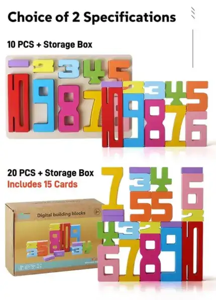 Wooden Number Blocks