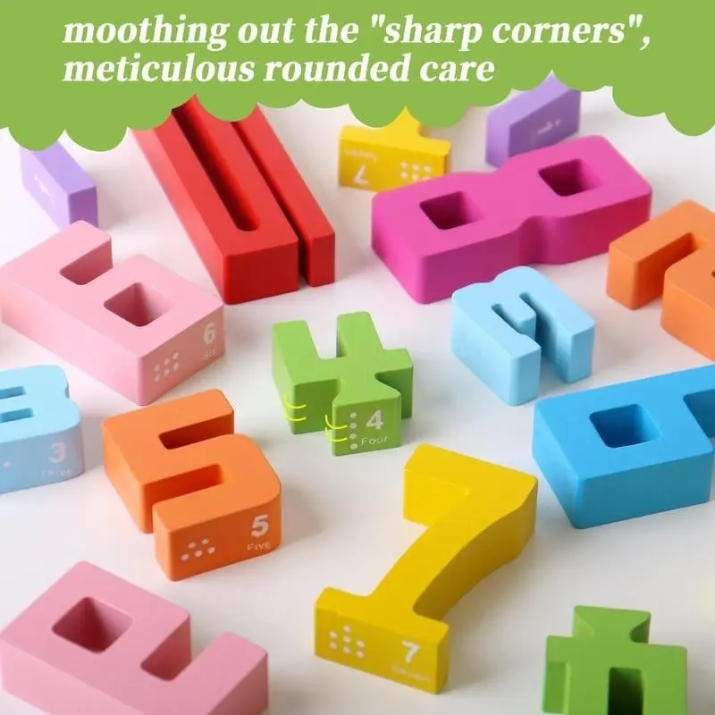 Children playing with number blocks