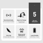 Wireless Ear Conduction Headphones